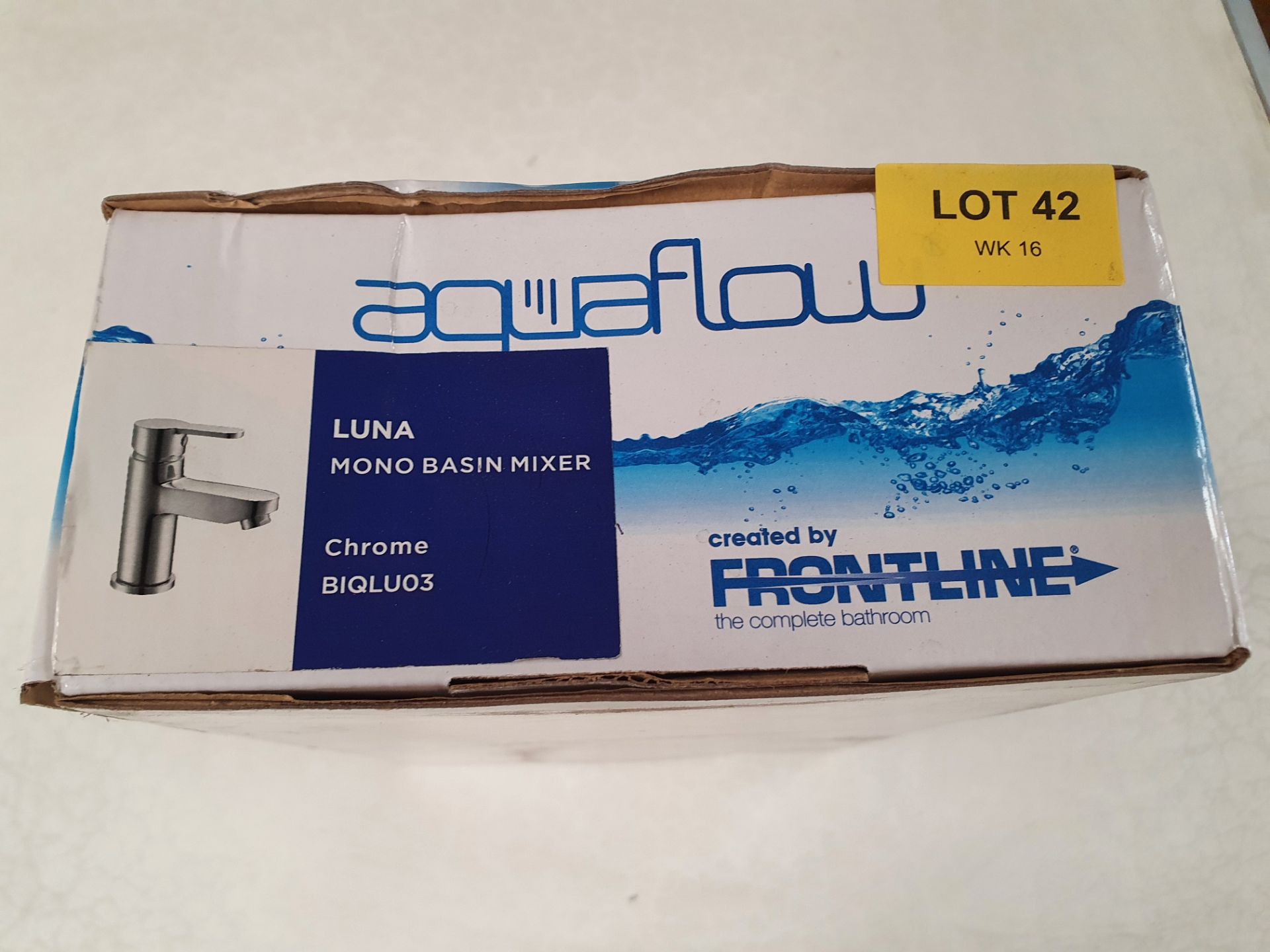 RRP £150. AquaFlow Luna Chrome Basin Mixer Tap. https://www.qssupplies.co.uk/bathroom-furniture-sho - Image 2 of 3