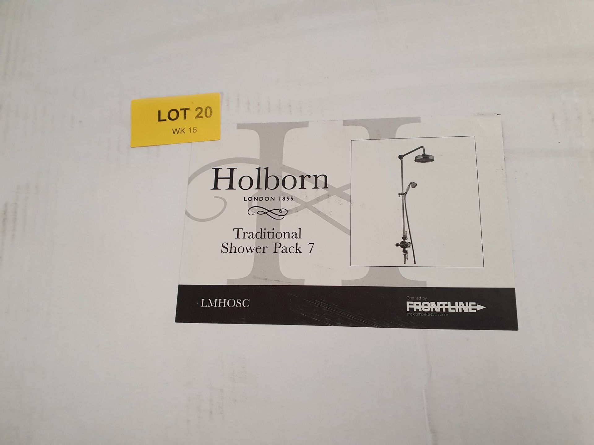 RRP £435. Holborn Traditional Thermostatic Shower Column & Rigid Rising Kit Ð F06040. Appears Compl - Image 3 of 4