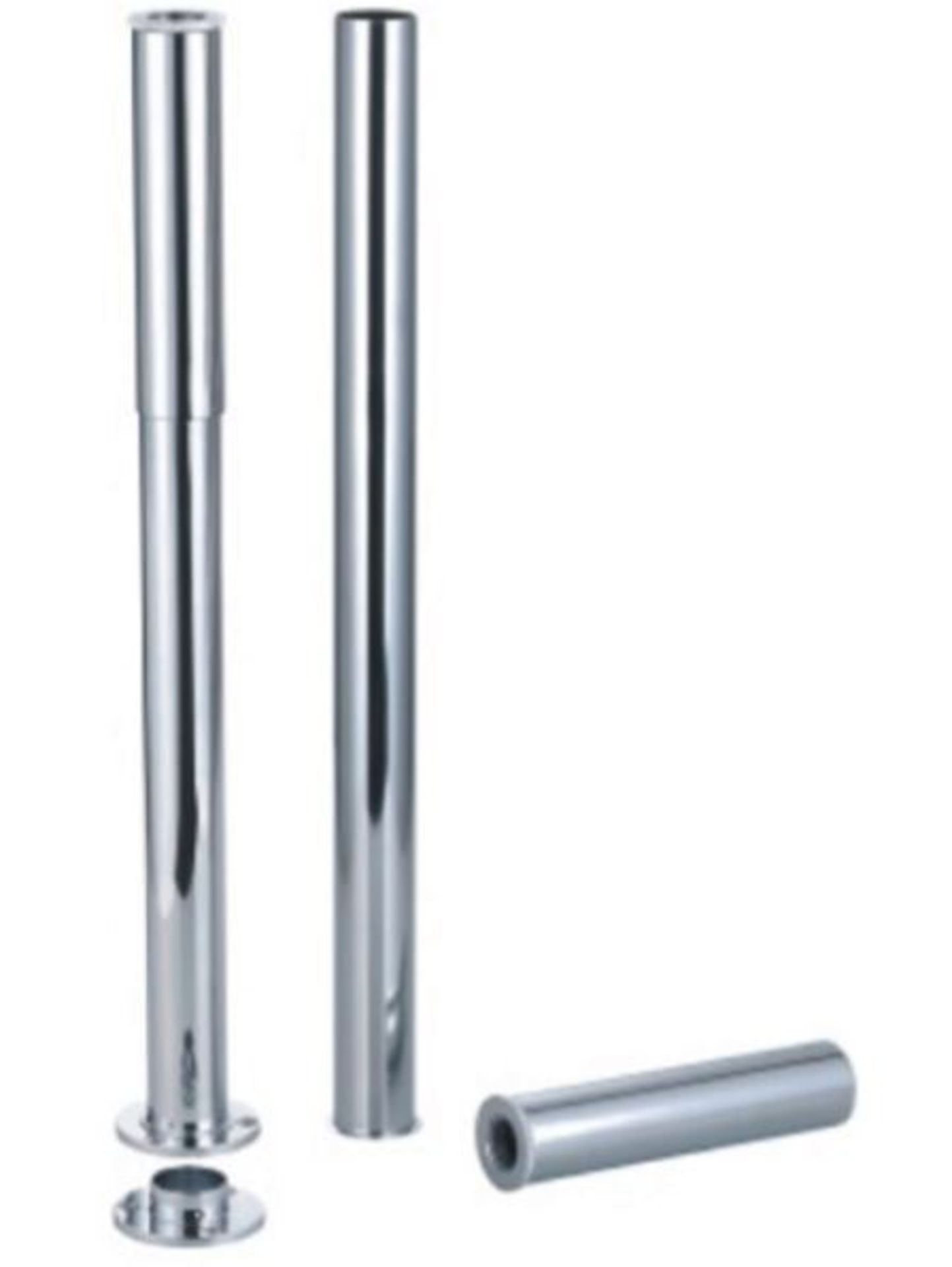 RRP £99. Pair Of Telescopic Universal Bath Freestanding Shoruds.