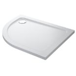 RRP £339. Mira Flight low level right handed offset quadrant shower tray 1200 x 900. Appears New, U