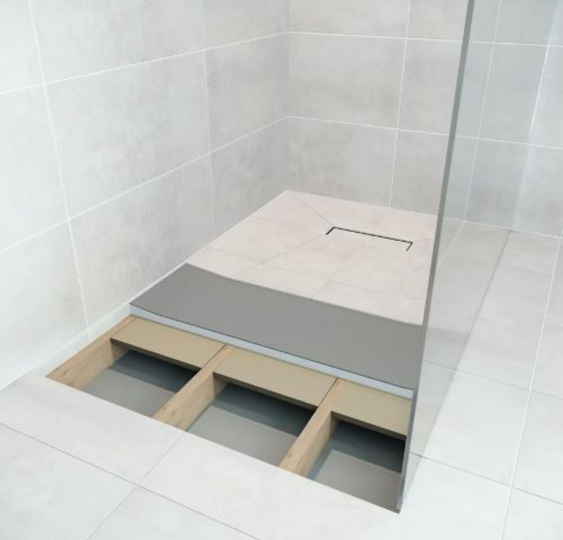 RRP £379. Orchard rectangular wet room tray former with linear end waste position. Product code: LT - Image 4 of 5
