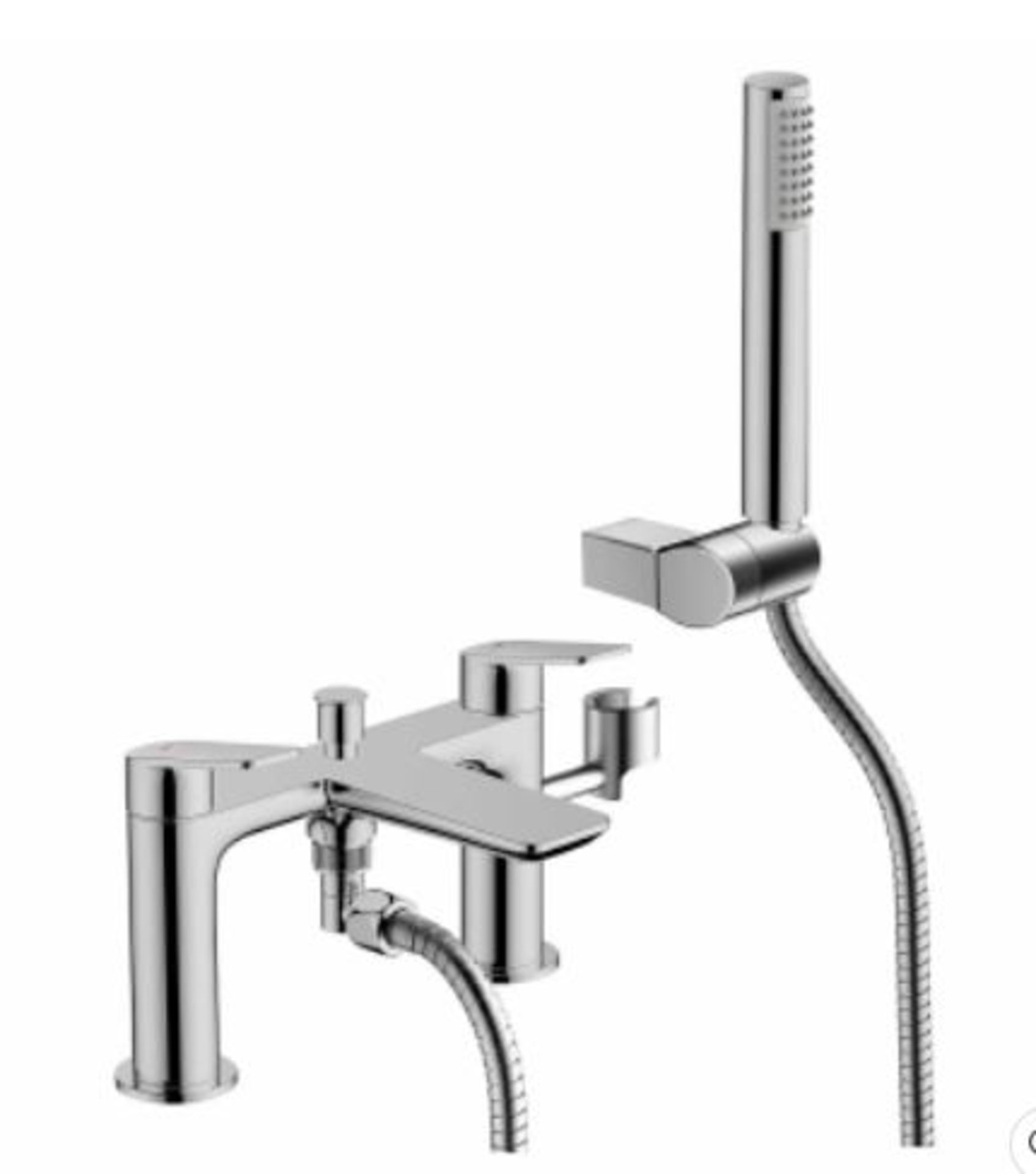 RRP £210. Aero Deck Mounted Bath Shower Mixer Tap. Appears New Unused. https://www.homebase.co.uk/b