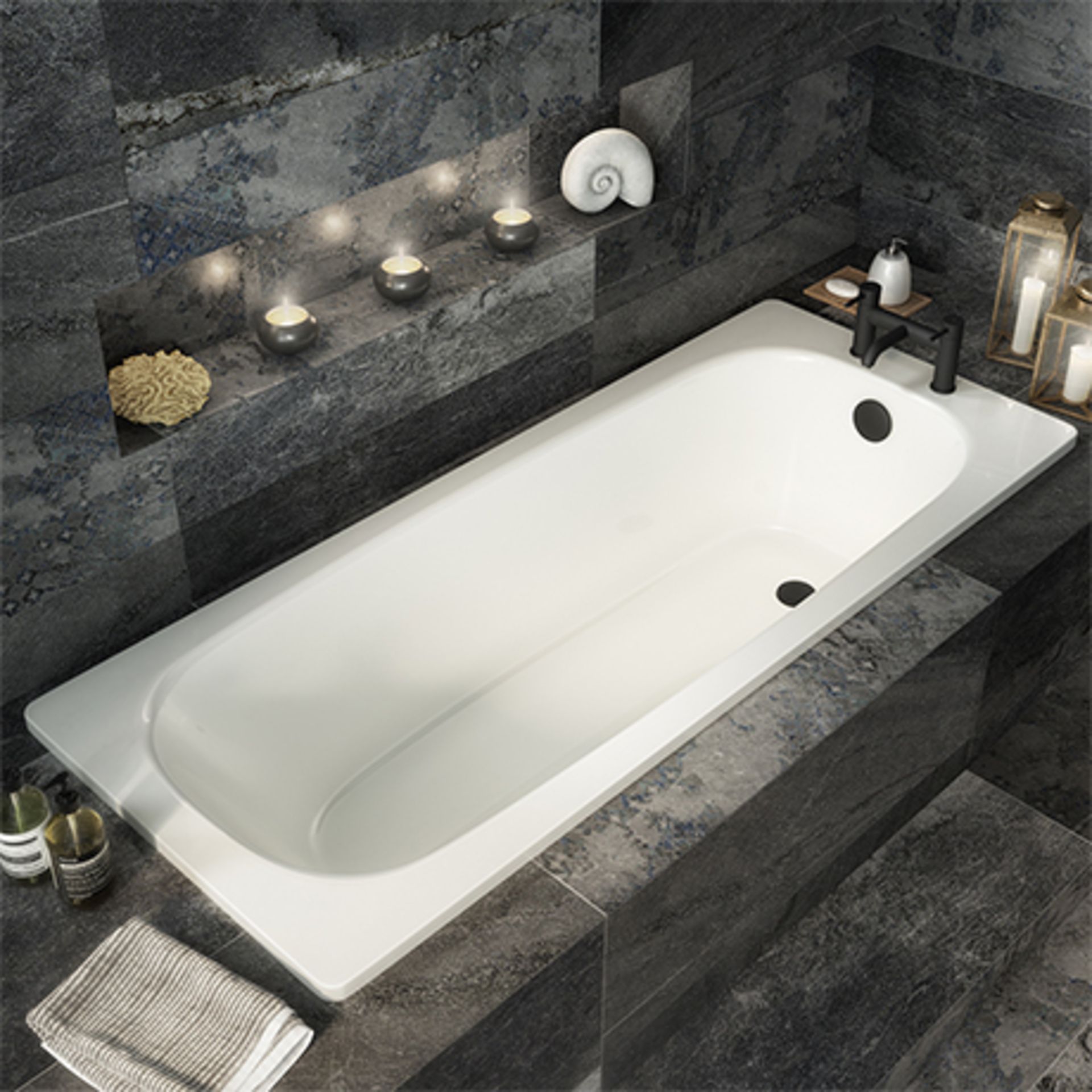 4 x Mixed baths. 1 x 1500 x 700 Steel Single Ended Bath. 1 x 1500 x 700 Acrylic Single ended Bath.