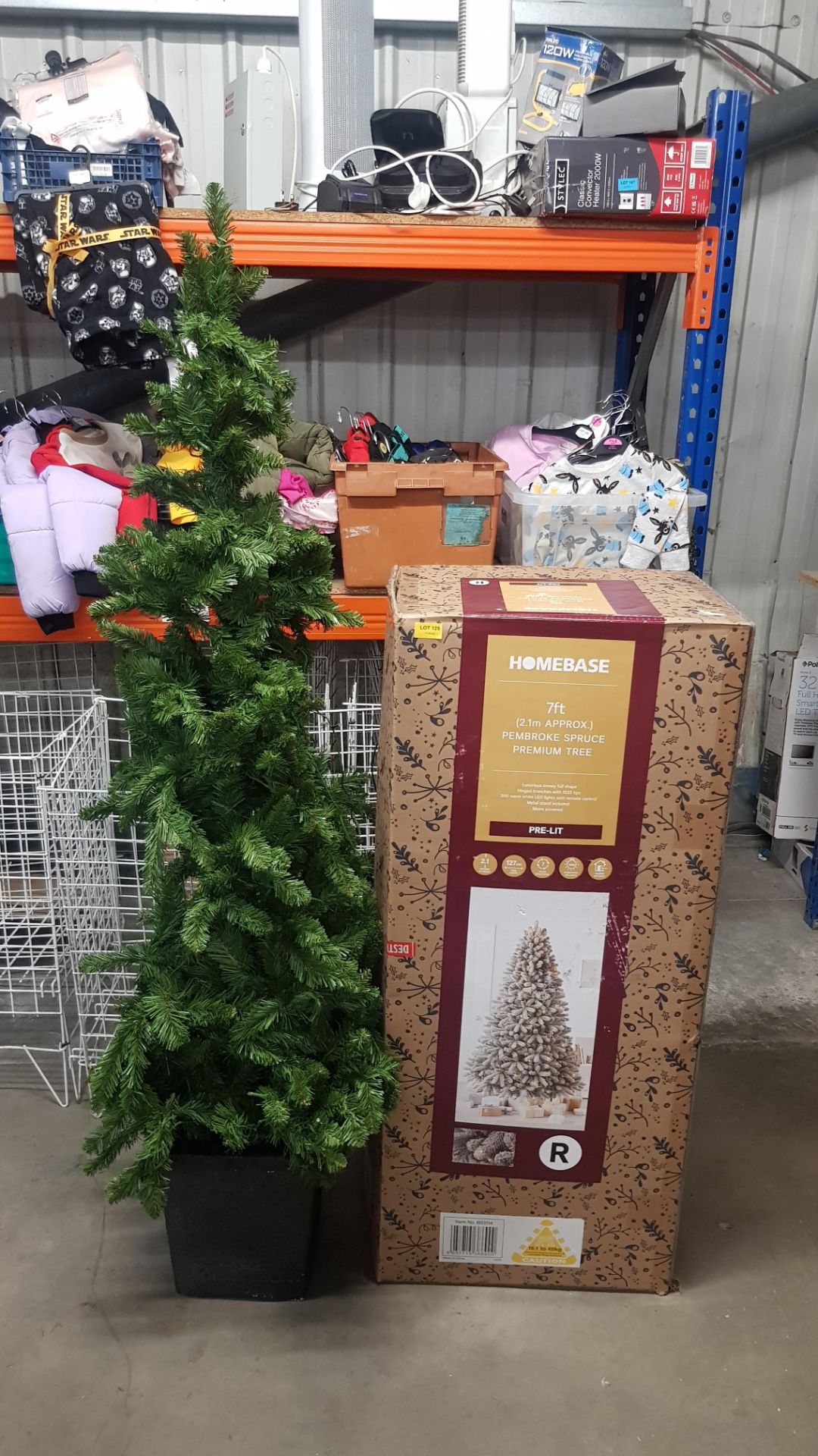 (11B) RRP £250.00. 2x Christmas Tree Items. 1x 7ft Pembroke Spruce Premium Tree Pre Lit. 1x 6ft (Ap - Image 4 of 5
