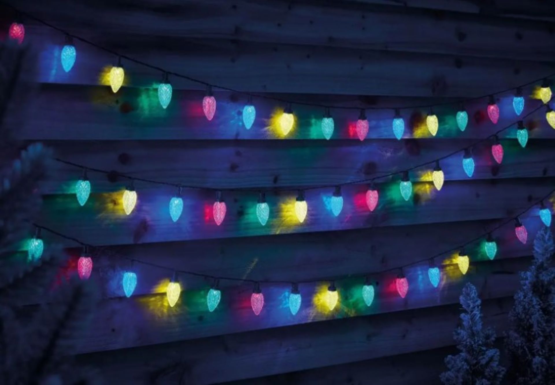 (9F) 13x Christmas / Lighting Items. 4x 240 Timer LED Icicle Lights White Blue Mix Outdoor. 3x 720 - Image 4 of 10