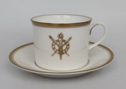 Royal Worcester Commeorative Tea Cup & Saucer Retailed by Harrods