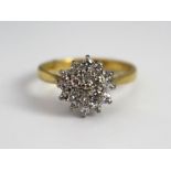 Diamond Cluster Ring