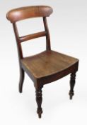 Antique Early 19th c. Mahogany Country Chair
