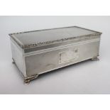 Vintage Silver Cigarette Box by Walker & Hall