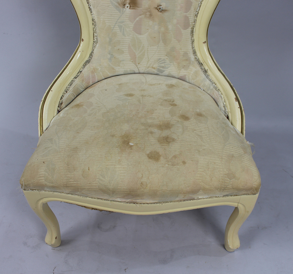 Continental Painted Salon Chair - Image 4 of 5