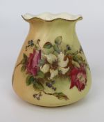 Royal Worcester Blush Small Vase 1912