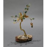 Decorative Semi Precious Jade Tree Objet d'art