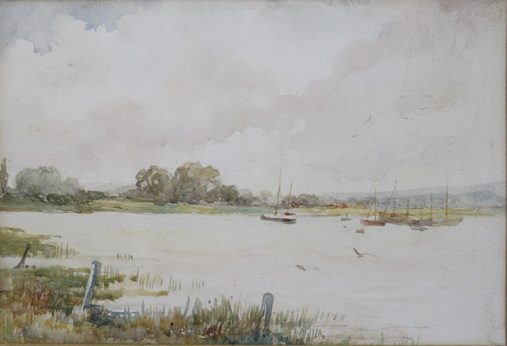 Delicate English Watercolour of Sailing Boats - Image 2 of 3