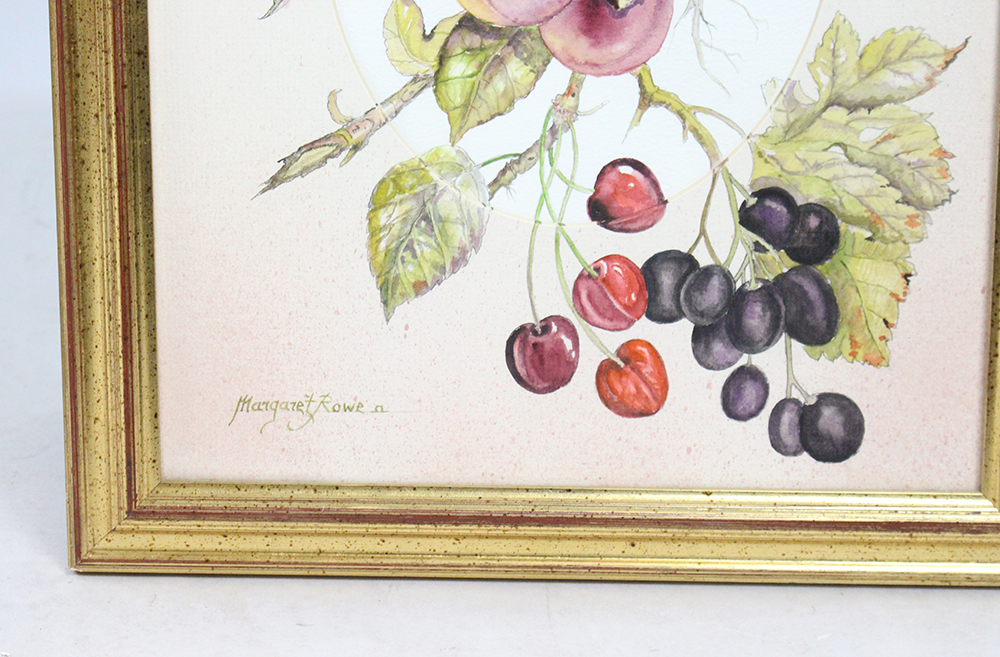 Floral Watercolour Mounted & Set in Gilt Frame - Image 3 of 4