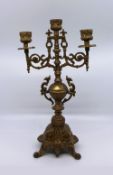 Ornate Solid Brass Candelabra
