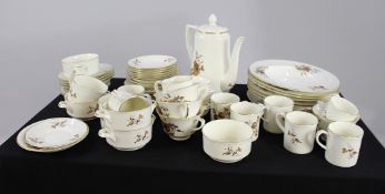 Collection of Royal Worcester Harvest Gold