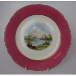 Hand Painted Victorian English Cabinet Plate