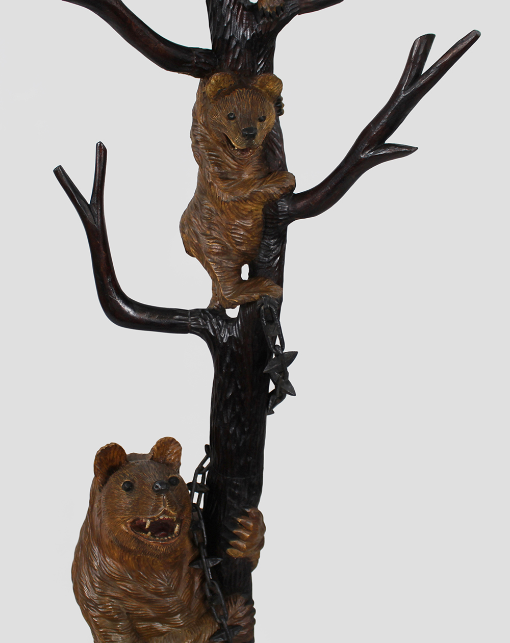 19th Century Black Forest Carved Bear Coat Stand - Image 8 of 12