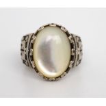 Sterling Silver Moonstone Ring