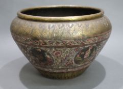 Large Antique Indian Brass Bowl
