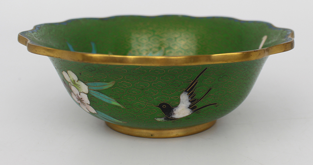 Chinese Cloisonne Enamel Bowl - Image 2 of 5