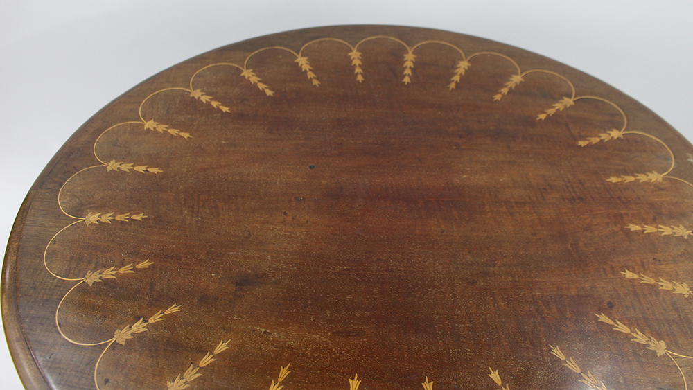 Edwardian Inlaid Oval Side Table - Image 5 of 7