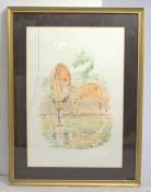 Patricia Wiles Limited Edition Animal Print Set in Frame