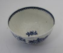 18th c. Royal Worcester Blue & White Cup