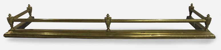 Early 19th c. Brass Fire Fender