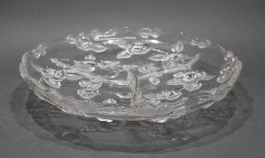 Large Crystal Vintage Italian Hors d'oeuvres Plate