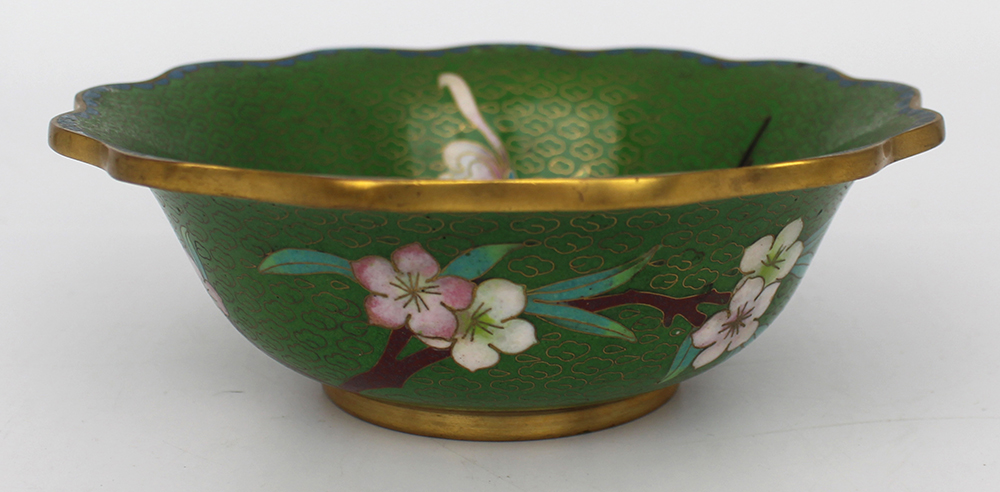 Chinese Cloisonne Enamel Bowl - Image 3 of 5