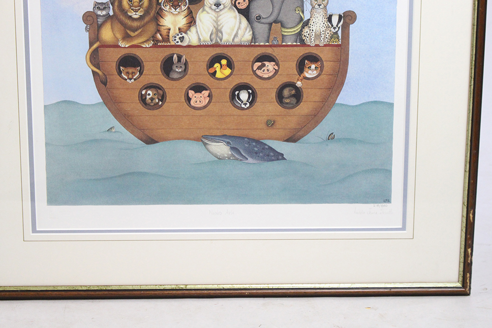 Limited Edition Signed Linda Jane Smith Print "Noahs Ark" - Image 3 of 4
