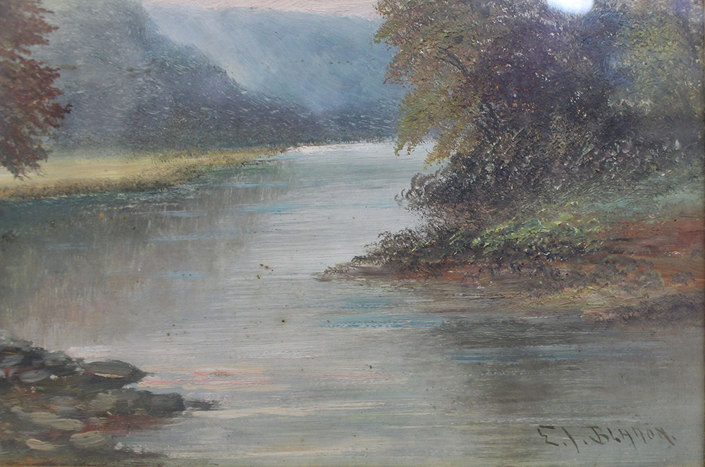 Late 19th c. Landscape by E.J.Bladon (British) - Image 3 of 6