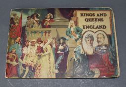 Carreras Virginia Kings and Queens of England Cigarette Card Book Complete