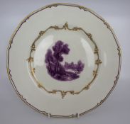 Royal Worcester The Chamberlain Cabinet Plate 1950