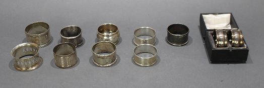 Collection of Silver Napkin Rings