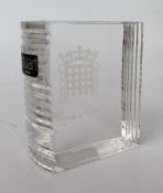 Stuart Crystal House of Lords Paperweight