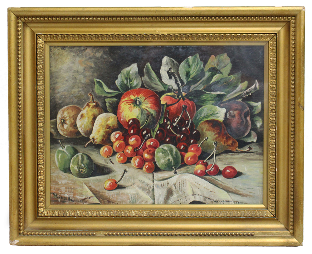 Pair of Signed Still Life Paintings Oil on Canvas - Image 6 of 10