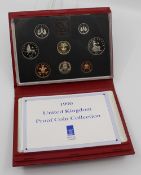 Royal Mint Cased 1990 Proof Coin Collection