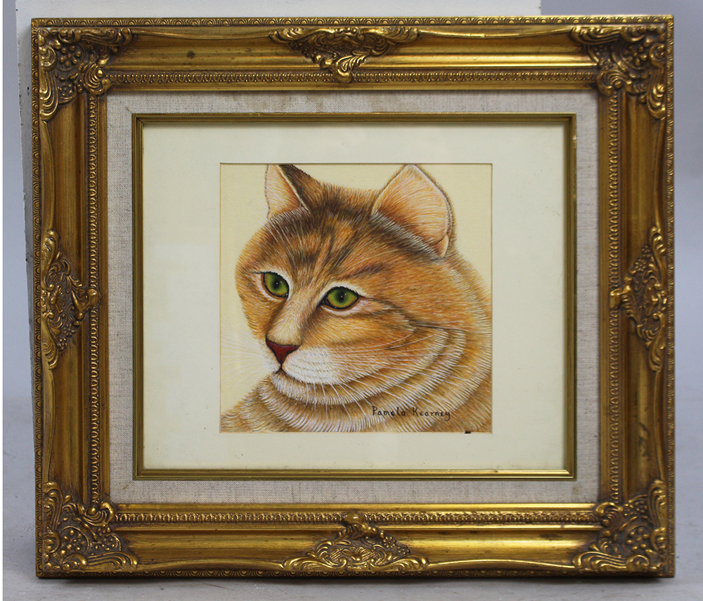 Original Artwork by Pamela Kierney Set in Gilt Frame