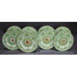 Set of 8 Hand Decorated Royal Worcester Cabinet Plates 1933