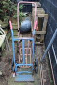 Pair of Old Metal Sack Trolleys