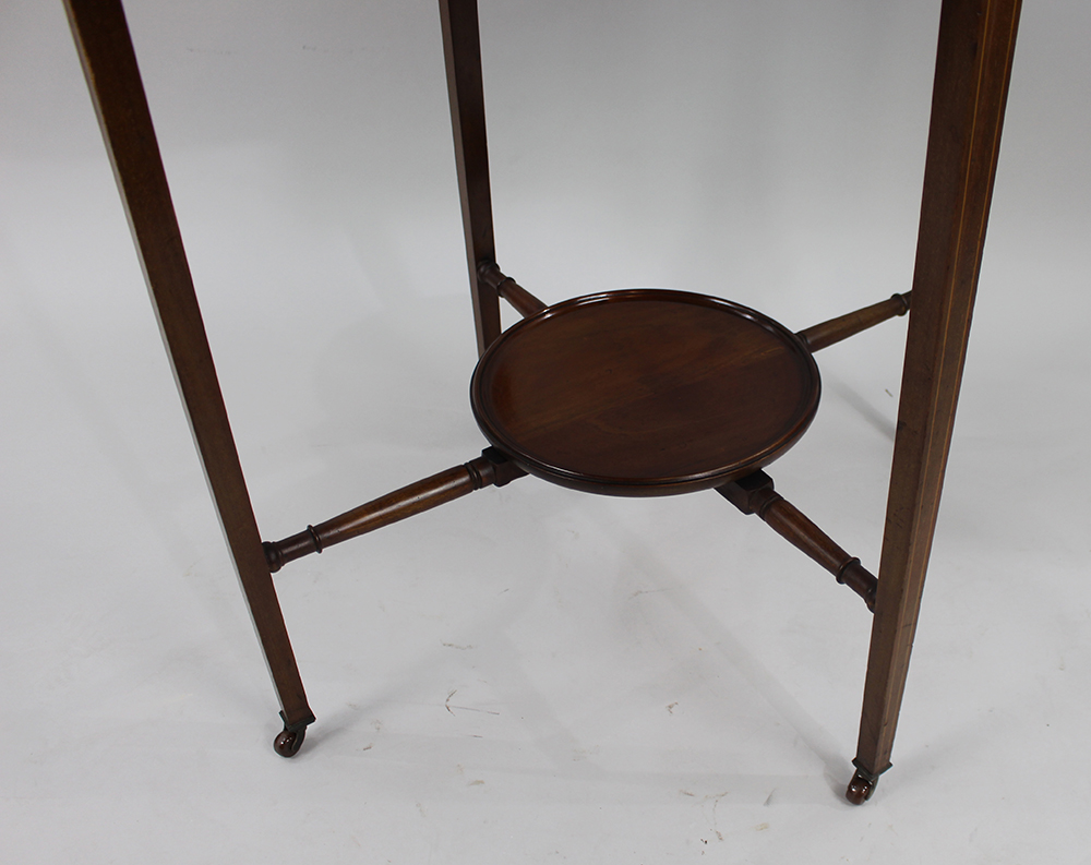 Edwardian Inlaid Oval Side Table - Image 7 of 7