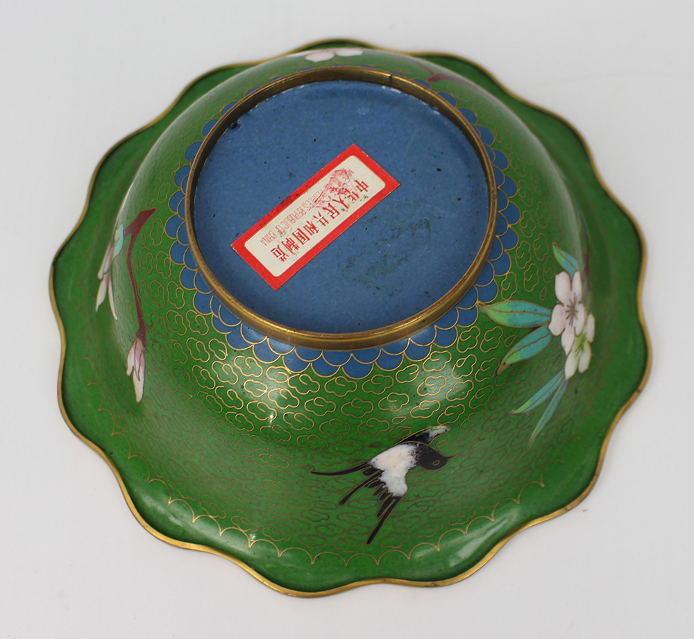 Chinese Cloisonne Enamel Bowl - Image 4 of 5