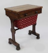 William IV Rosewood Card & Works Table
