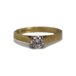 Diamond Solitaire Ring 0.42 Carat