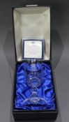 Cased Stuart Crystal Commemorative Silver Jubillee Goblet