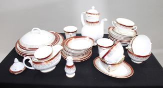 Royal Grafton Majestic Red & White Part Dinner Service