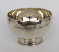 Solid Silver Bowl by Harrods London 1939