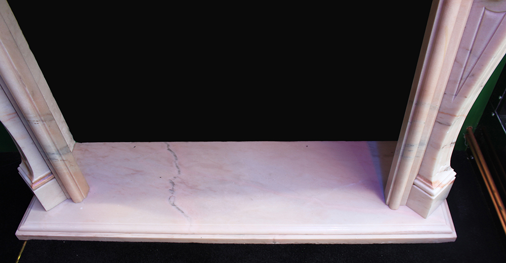 Fine Classical Pink Veined Marble Fire Surround - Image 7 of 9